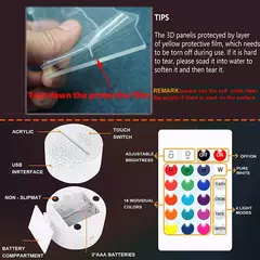 3D LED Gaming Setup Lamp, USB Powered, Bedroom Night Lights das crianças, Iluminação interior, Iluminação Presentes, Sala de jogos na internet