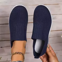 Mulas de plataforma ortopédicas antiderrapantes para mulheres, sapatos de caminhada para senhoras, cunha respirável, tênis femininos com almofada de ar, 2024 - loja online