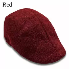 Boné de boinas de linho estilo britânico masculino, boné Gatsby Cabbie, moda clássica, vintage, verão, novo, outono, 2022 - loja online