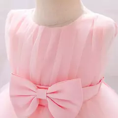 Elegante vestido de tule para meninas, bebê infantil, 1st Birthday, Vestidos de batismo, Kids Wedding Party, Toddler Clothes, Verão