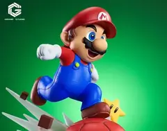 Imagem do Bandai 12cm jogo super mario brinquedos mario run gk figuras mario bros figuras de ação cena mario pvc figuras estrelas modelo