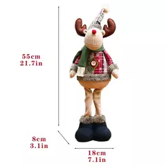 Bonecas decorativas do Natal, ornamento do Feliz Natal, bonecas de Papai Noel, rena, boneco de neve, ano novo, 3pcs - loja online