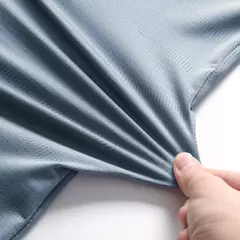 CHRLCK-Camiseta masculina de corrida, seda gelo, top fino, secagem rápida, mang
