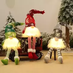 Natal gnome boneca sem rosto luz da noite feliz natal decorações para casa ornamento do feriado presente de natal navidad ano novo - comprar online