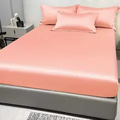 Lençol de cetim para o quarto, cama moderna, simples, cor sólida, excluindo fronhas, 1 - Wolf Magazine