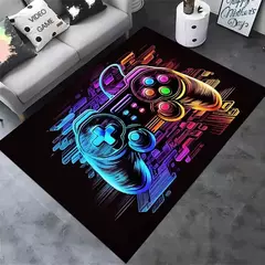 Imagem do Tapete de jogos antiderrapante gamer com controlador, máquina de lavar roupa, decoração do quarto, tapete para quarto dos meninos, Design