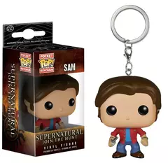 Imagem do Funko pop sobrenatural 2024 novo personagem castiel com asa sam chaveiro brinquedo dean figura de vinil coleção bolso chaveiro brinquedos