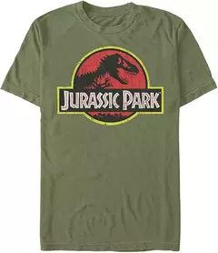 Camiseta Logo Jurassic Park Masculino Clássico do Filme - loja online