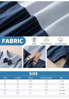 Imagem do Bodysuit de algodão confortável para meninos e meninas, manga curta, bonito vestido de festa, roupas de bebê, verão, 0-18m
