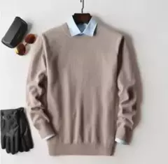 Pulôver de caxemira masculino, suéter clássico de algodão quente, camisa para outono e inverno, 2022 na internet