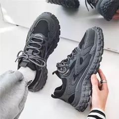 Sapatos casuais de malha respirável masculino, antiderrapante, resistente ao desgaste, esportivos, tênis para papai, novo, 2022