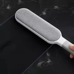 Removedor de pêlos de animais de estimação de dupla face, escova de fiapos pegajosa eletrostática manual, para gato, roupas, sofá, móveis, limpeza de carpetes