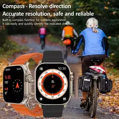 Relógio Inteligente 9 para Homens e Mulheres, Chamada BT, NFC, Sempre em Exibição, Temperatura Corporal, Fitness, Série 8, Apple, Android, 2022 na internet