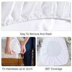 100% algodão cabido folha de cama com faixa elástica cor sólida anti-deslizamento ajustável colchão capa para cama única dupla rei rainha - comprar online