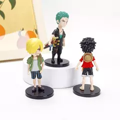 6 pçs/set Anime One Piece Action Figure PVC Luffy Nova Ação Colecionável Modelo Decorações Boneca Crianças Brinquedos Para Presente de Natal - loja online