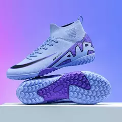 Sapatos de futebol profissional para homens, botas de futebol para meninos, tornozelo, antiderrapante, tênis TF, FG, calçados esportivos confortáveis, unissex, novos na internet