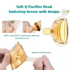 Mamadeira de silicone antiderrapante dos 0 aos 3 anos, diâmetro largo, anti-queda, imitação de leite materno, sem bpa, 150ml-250ml - Wolf Magazine