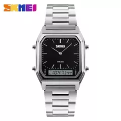 Skmei-homens relógios de pulso 1220, casual, digital, dual time, esportes, cronógrafo, à prova d'água, quartzo, 3bar - Wolf Magazine
