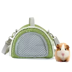 Imagem do Pequeno portador de animais de estimação respirável saco de transporte para pequenos hamster cobaia coelho confortável bolsa de viagem para açúcar para transporte