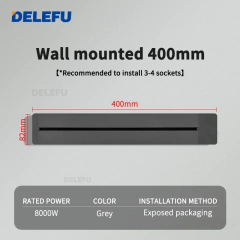 DELEFU Pista Tomada Universal Brasil Itália Chile USB-AC Adaptador Romovível Parede de Cozinha Tomada Elétrica Branco Preto Cinza na internet