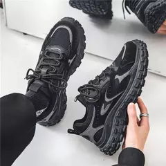 Sapatos casuais de malha respirável masculino, antiderrapante, resistente ao desgaste, esportivos, tênis para papai, novo, 2022