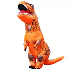 Adulto crianças trajes de dinossauro inflável terno vestido anime festa cosplay carnaval purim traje de halloween para homem mulher na internet