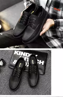 Sapato Oxford casual masculino, sapato de couro masculino, mocassins com renda de luxo, sapato de vestido masculino brogue, moda clássica, 2024 - comprar online