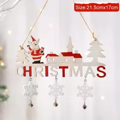 Imagem do Papai Noel enfeites de madeira pendurados, decorações de Natal para porta de casa, pingentes de árvores, feliz natal, ano novo, 2022, gnome