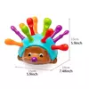 Ouriço Montessori Brinquedos para o Bebê, Treinamento de Concentração, Educação Infantil, Fine Motor e Brinquedos Sensoriais, Ortografia, Pouco