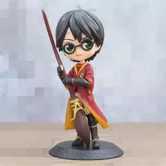 Imagem do 11 estilos HARRY POTTER Q Posket Hermione com varinha mágica Snape Malfoy Ron Newt Quidditch Harry George Fred Figuras de brinquedo Boneca
