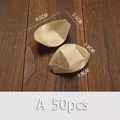 Barco De Madeira Descartável Para Sushi, Salada Sobremesa Tigela, Tigela De Madeira De Pinho, Bandeja De Placa, 50PCs - Wolf Magazine