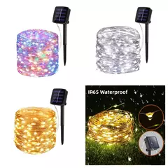 Lâmpada solar LED, luzes solares ao ar livre, guirlanda, luz de fada impermeável, decoração de Natal, festa de casamento, decoração de ano novo - comprar online
