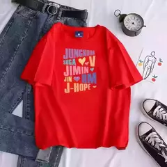 Camiseta estampada Bts masculina e feminina, jungkook, Jimin V, J-Hope, Rm Jin, manga curta, moda casual, qualidade superior - comprar online