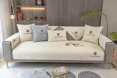 Capa de sofá chenille para sala de estar, combinação universal, estilo luxuoso acessível, toalha de sofá, quatro estações na internet