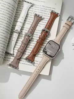 Pulseira de couro para Apple Watch, Banda, Pulseira, Ultra 9, 7, SE, 3, 4, 6, 8, 44mm, 40mm, 41mm, 42mm, 38 milímetros, 49 milímetros, 44 milímetros, 45 milímetros - Wolf Magazine