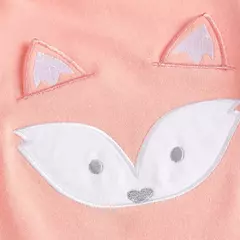 Imagem do -Bodysuit de manga curta para bebês, roupas recém-nascidas, 100% algodão, Fox Design, Verão, Girl Clothing, 0-12M, 2 pcs por lote
