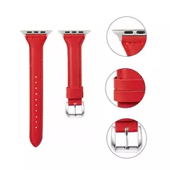 Pulseira de couro para Apple Watch, Banda, Pulseira, Ultra 9, 7, SE, 3, 4, 6, 8, 44mm, 40mm, 41mm, 42mm, 38 milímetros, 49 milímetros, 44 milímetros, 45 milímetros - loja online