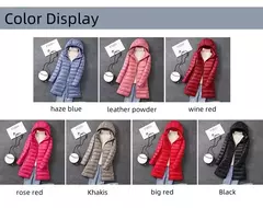 Casaco Puffer Longo Embalável Ultra Leve para Mulheres, Casaco Fino Coreano com Capuz, Feminino, Plus Size, 5XL, 6XL, 7XL, Outono, Inverno - Wolf Magazine