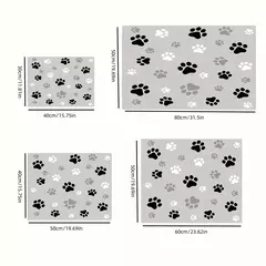 1pc absorvente esteira de alimentação para animais de estimação para cães amp gatos à prova de vazamento fácil limpo multi-purpose com design de impressão criativa lavável tapete para animais de estimação - comprar online