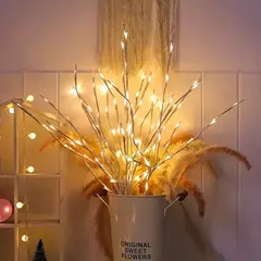 Bateria operado Birch Branch LED Light, luzes festivas brancas, festa de Natal, decoração do casamento, galho, ao ar livre, 1 pc - loja online