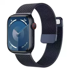 Pulseira Magnética Milanese Loop Strap para Apple Watch, Bracelet Belt, Band 9, 8, 7, 45mm, 41mm, Ultra 2, 49mm, iWatch 6, 5, 4, 3, SE, 44 milímetros, 40 milímetros