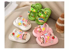 Sandálias infantis de desenhos animados antiderrapantes, sandálias de coelho bonito para bebês, sola macia para meninos, sapatos de praia infantil, verão - loja online
