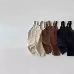 Romper Suspender de veludo infantil, macacão monocromático para bebês meninos e meninas, roupas infantis, outono e inverno - comprar online