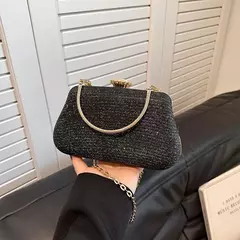 Saco de noite luxuoso para mulheres, alto design, banquete de festa, saco de glitter para senhoras, embreagem do casamento, bolsa de ombro, bolsa de corrente, marca - Wolf Magazine