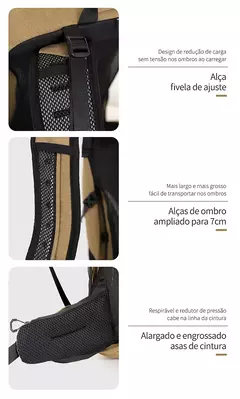 Mochila impermeável de montanhismo para homens e mulheres, Bolsa de esportes ao