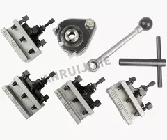 Imagem do Conjunto de torno de ferramentas de troca rápida, estilo europeu, suporte para ferramentas AB, fixação de torno, balanço de cama, 16x16mm, 180-280mm
