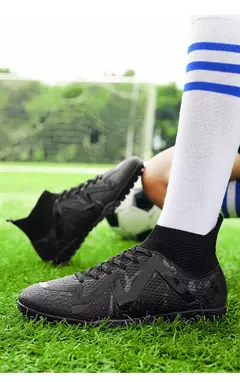 Botas de futebol antiderrapantes ao ar livre, Sapatos de treinamento masculinos, Sapatos esportivos rápidos originais - loja online