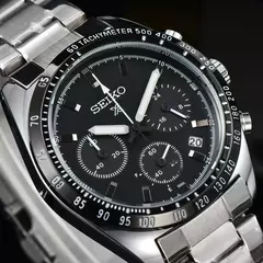 Imagem do Seiko-Relógio de pulso de quartzo não mecânico masculino, cronógrafo multifuncional, negócios, casual, esportes, marca de luxo, moda, venda quente