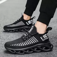 Imagem do MAEDEF-Tênis casuais confortáveis para homens, tênis de plataforma respirável, tênis de malha, tênis masculino para caminhada
