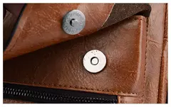 Bolsa de ombro de couro masculina, pasta para laptop, mensageiro, carteira de negócios, marca de luxo, pasta para documento A4 - Wolf Magazine